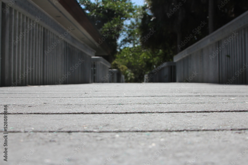 Low angle pathway in the day