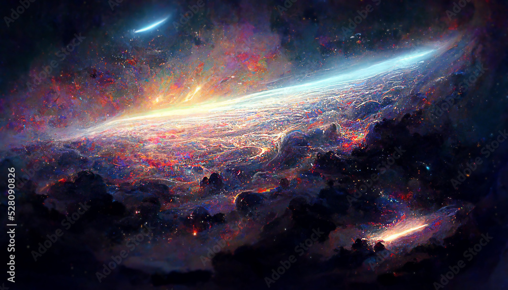 illustation of Abstract background of deep space illustation of Abstract background of deep space