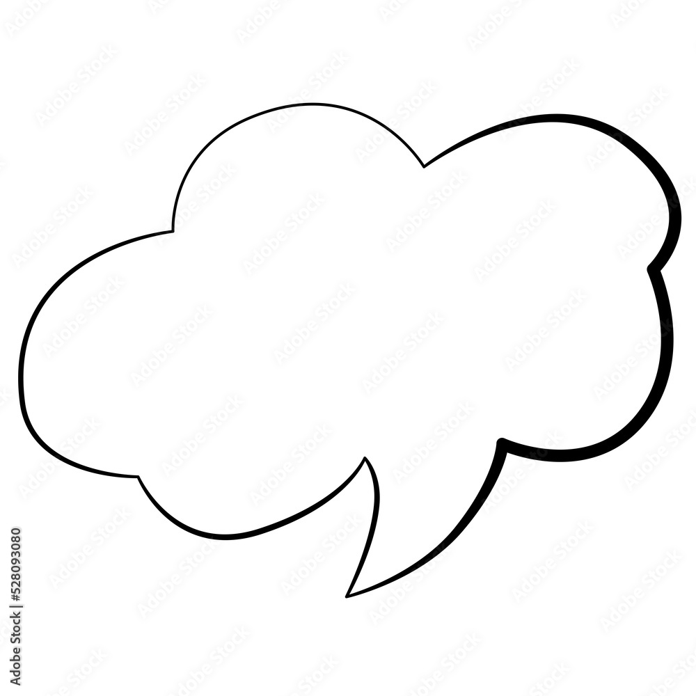 Speech bubble hand draw doodle. Speech bubble hand draw doodle.