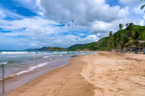 Landscape of Playa Medina located in Sucre State, Venezuela