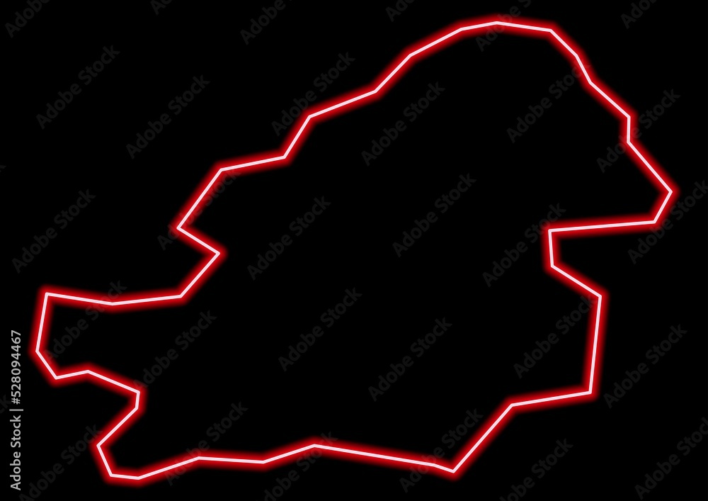 Red glowing neon map of Birmingham United Kingdom on black background. Red glowing neon map of Birmingham United Kingdom on black background.