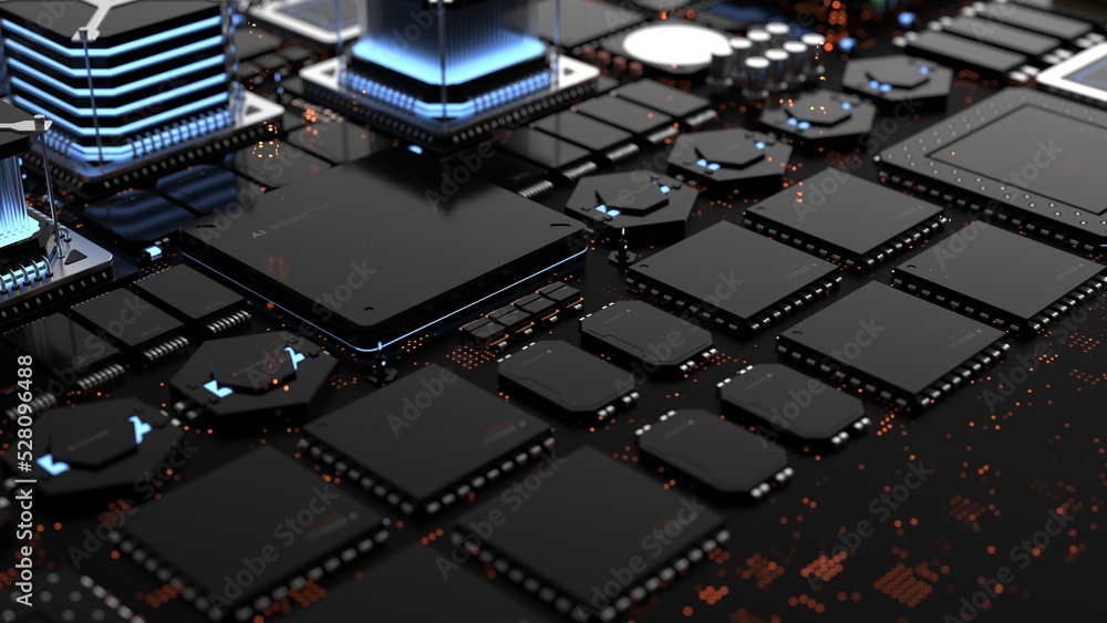 components of quantum computer parts . next generation computer technology concept components of quantum computer parts . next generation computer technology concept