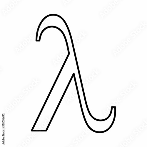 Lambda greek letter icon