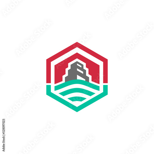 Hexa Ship Elegant Minimalist Style Logo Design