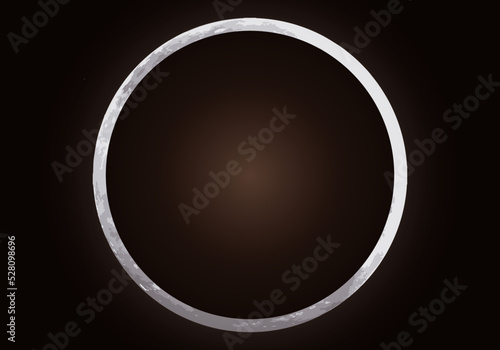 Eclipse de luna en una noche oscura. 