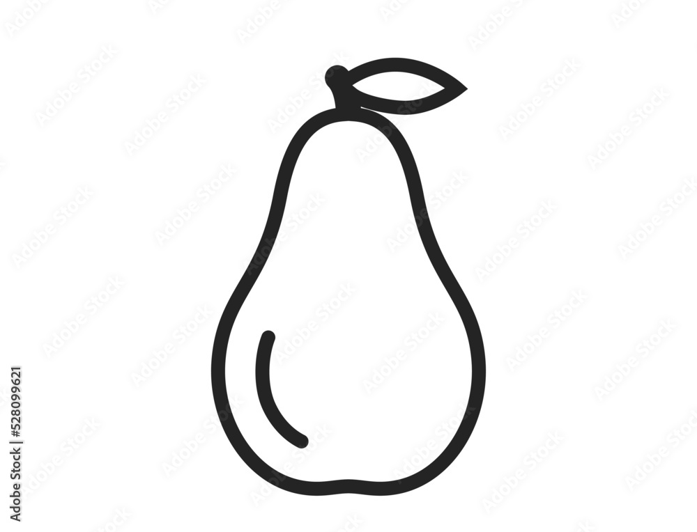 pear line icon. natural organic fruit. harvest, agriculture, farm and farming symbol pear line icon. natural organic fruit. harvest, agriculture, farm and farming symbol