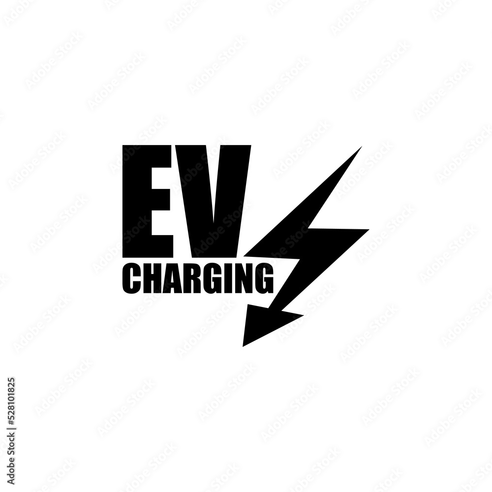 Fototapeta premium EV charging station for electric car icon isolated on white background