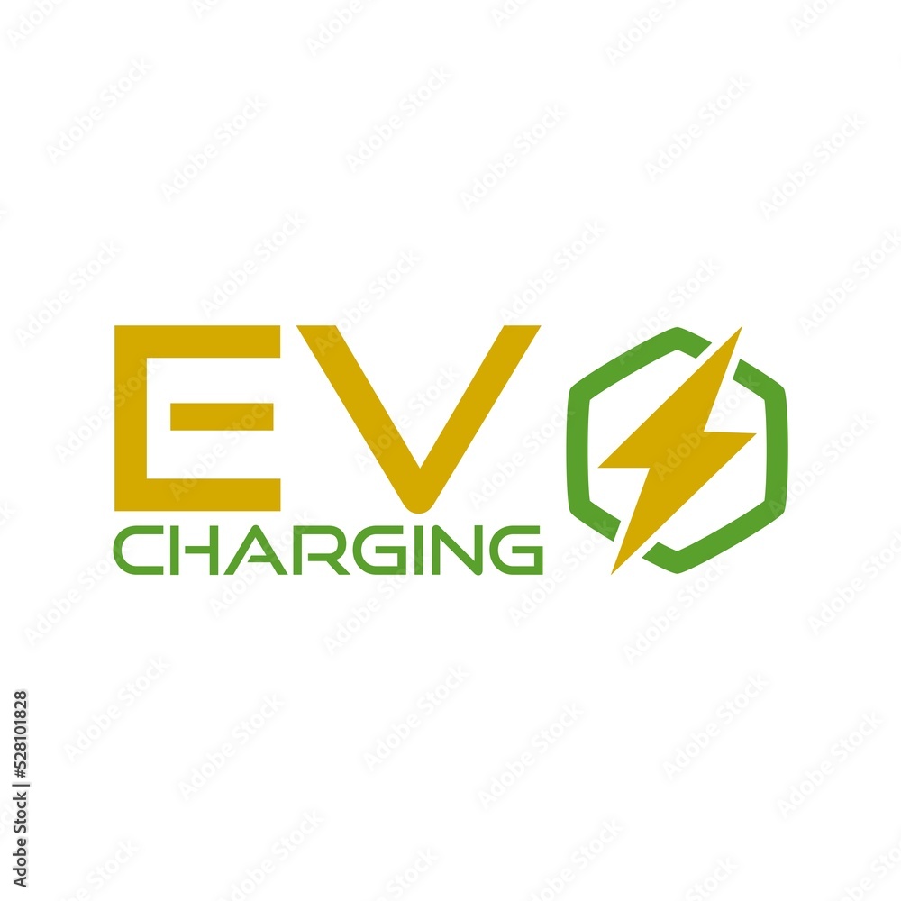 EV charging station for electric car icon isolated on white background EV charging station for electric car icon isolated on white background