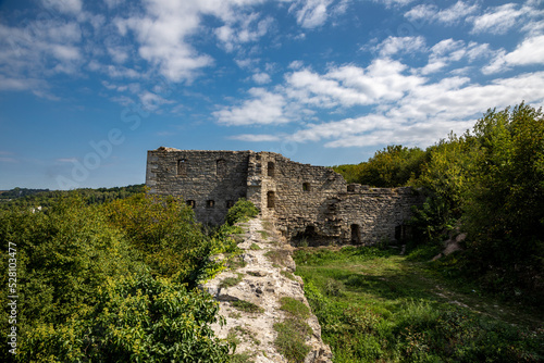 Ruins of the old castle in the city of Satanov. photo