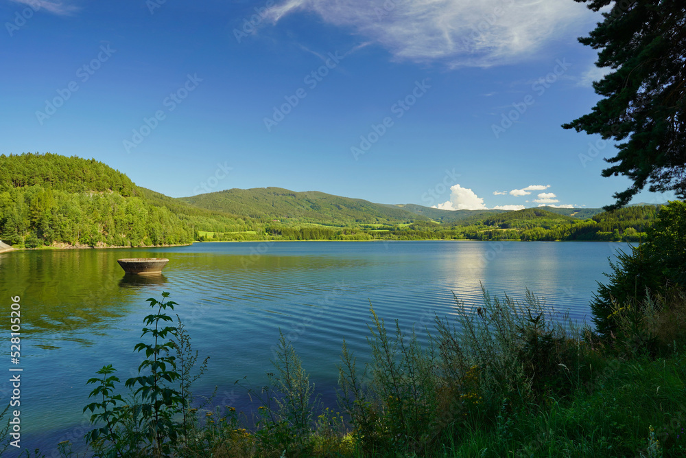 The beautiful Nyrsko water reservoir near Klatovy, Czech Republic