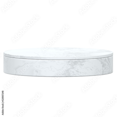 Marble round podium render for product placement