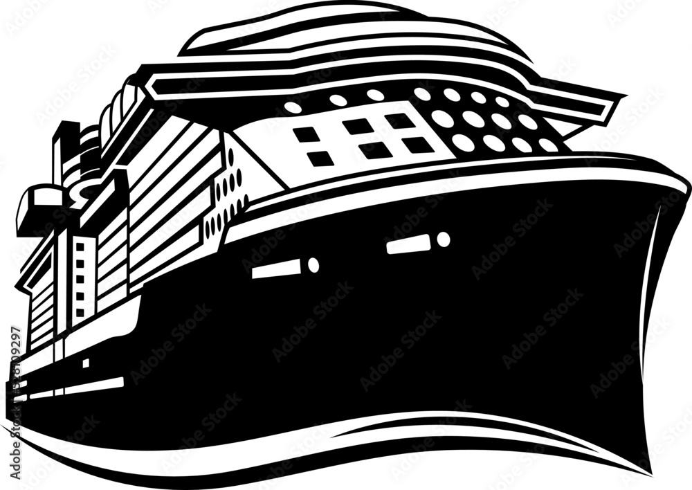 cruise ship vector isolated cruise ship vector isolated