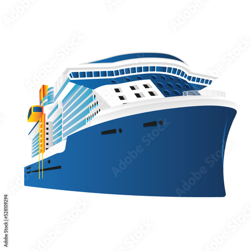 cruise ship colorful