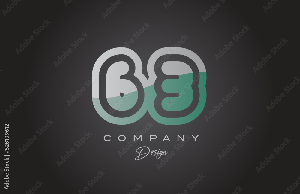 63 green grey number logo icon design. Creative template for company and business 63 green grey number logo icon design. Creative template for company and business