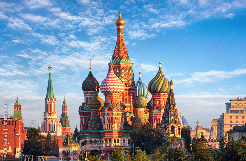 Moscow, St. Basil's Cathedral in Red square, Russia