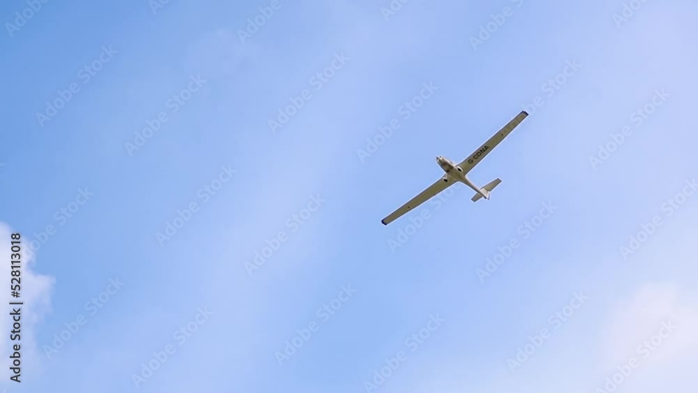 G-CDNA Grob G-109B (Army Gliding Association) a low wing two-seat self-launching motor glider flying in a blue sky, Wiltshire UK G-CDNA Grob G-109B (Army Gliding Association) a low wing two-seat self-launching motor glider flying in a blue sky, Wiltshire UK