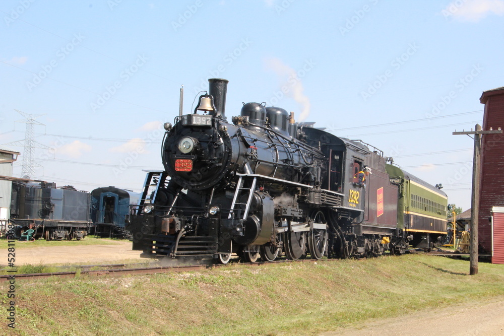 Fototapeta premium old locomotive in the countryside