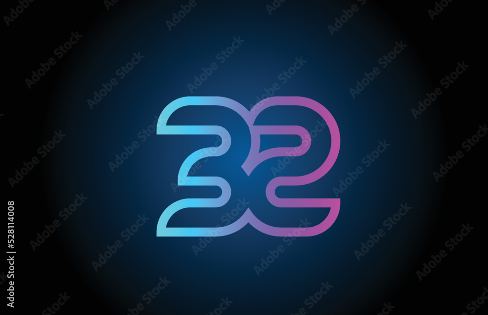 pink line 32 number logo icon design. Creative template for business and company pink line 32 number logo icon design. Creative template for business and company