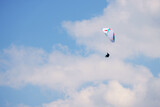 Paragliders in Interlaken, Switzerland in Interlaken, Switzerland. Interlaken is famous resort in paragliding flights.