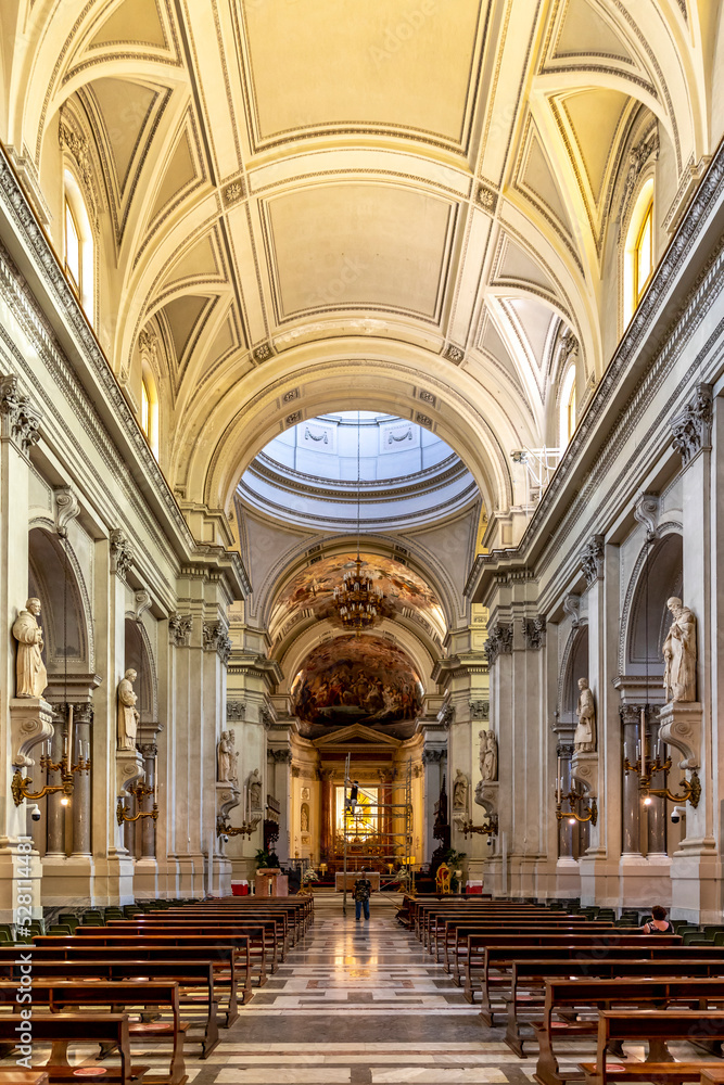 Fototapeta premium Palermo, Italy: July 6, 2020: Palermo Cathedral is the cathedral church of the Roman Catholic Archdiocese of Palermo, located in Palermo, Sicily, southern Italy.