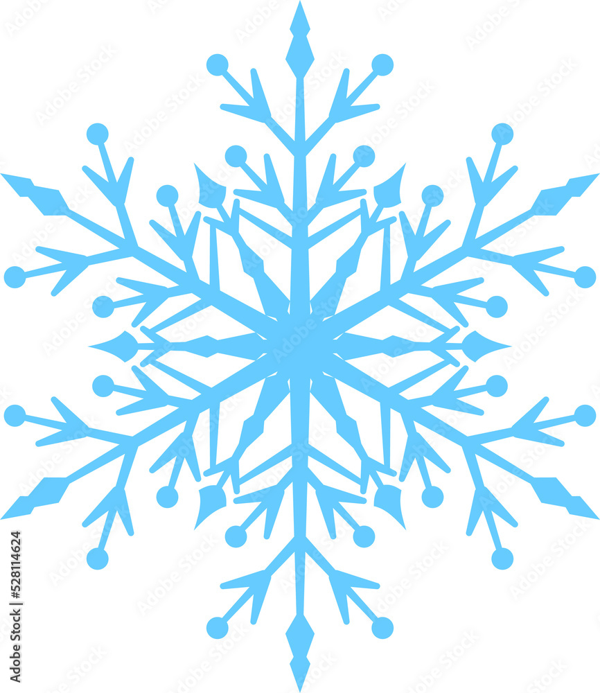 Big beautiful complex Christmas snowflake in light blue color Big beautiful complex Christmas snowflake in light blue color