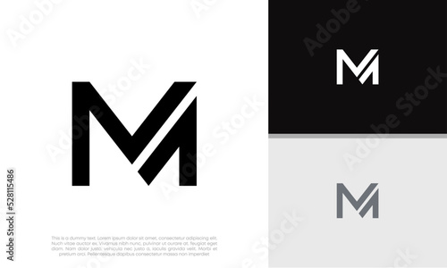 Initials M logo design. Initial Letter Logo. Innovative high tech logo template. Free Download Initials M logo design. Initial Letter Logo. Innovative high tech logo template. - GFXLoad