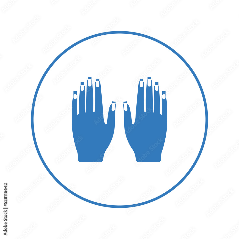 Beauty makeup spa hand nail icon | Circle version icon | Beauty makeup spa hand nail icon | Circle version icon |