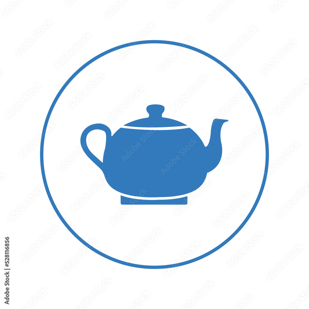 Kitchen tea container kettle icon | Circle version icon | Kitchen tea container kettle icon | Circle version icon |