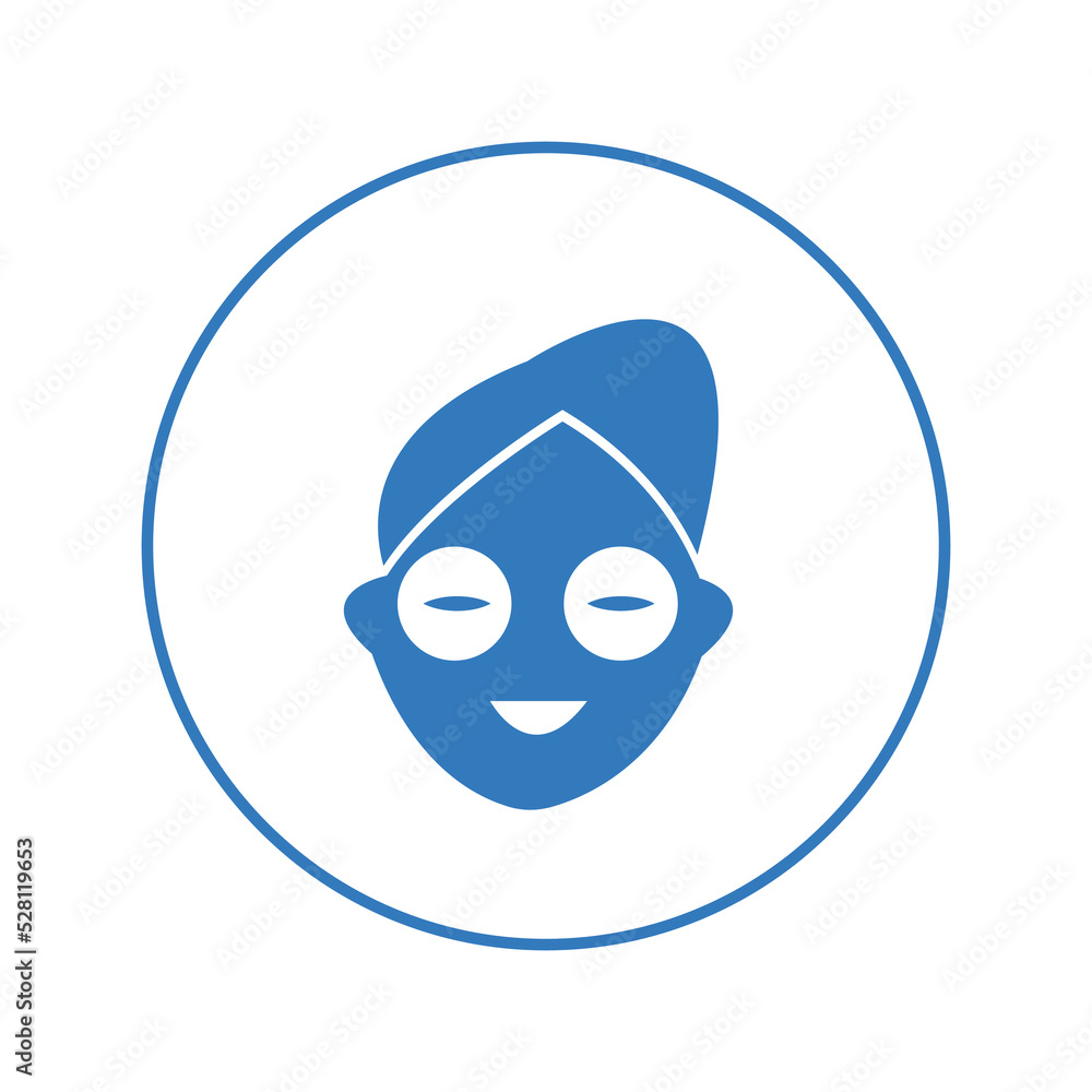 Beauty salon face massage icon | Circle version icon | Beauty salon face massage icon | Circle version icon |