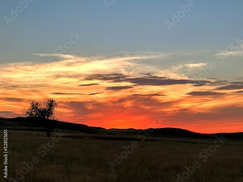 Sunset Ablaze over Rolling Montana Hills © Ryan Nissley