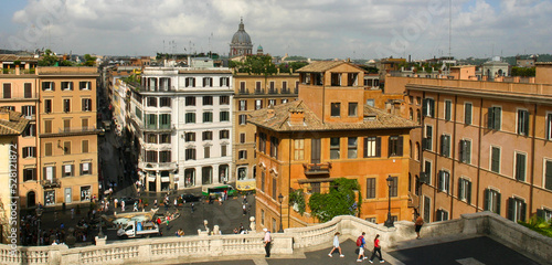 Rome, Italy Looking at the Spanish Steps from above the City