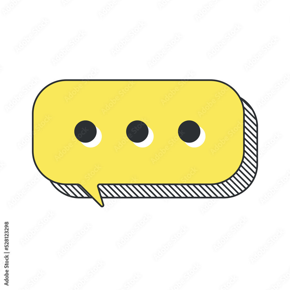 message speech bubble. Three dots. message speech bubble. Three dots.