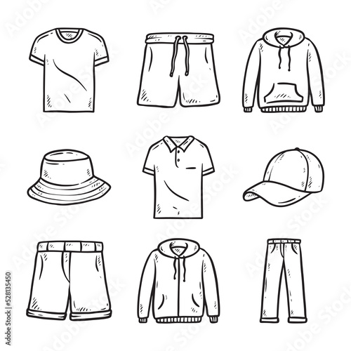 clothing hand drawn icon illustration