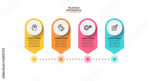 Business data visualization. timeline infographic icons designed for abstract background template milestone element modern diagram process technology digital marketing data presentation chart Vector