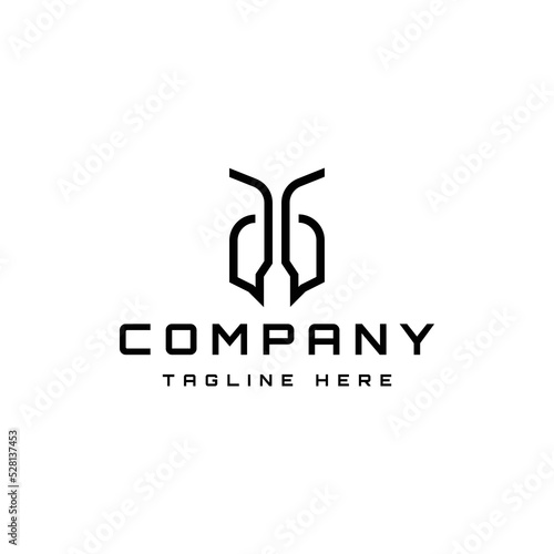 modern ant head logo design