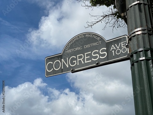 Fotótapéta Congress Avenue is a major thoroughfare in Austin, Texas