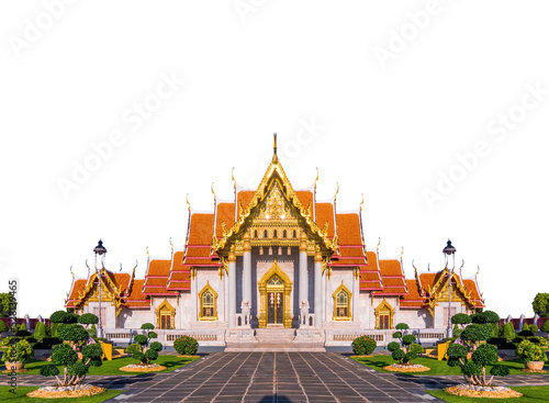 Marble Temple of Bangkok, Thailand, Wat Benchamabophit, Bangkok, Amazing Thailand Tourist attractions in Marble Temple © chalermphon