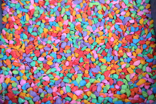Close up color stones