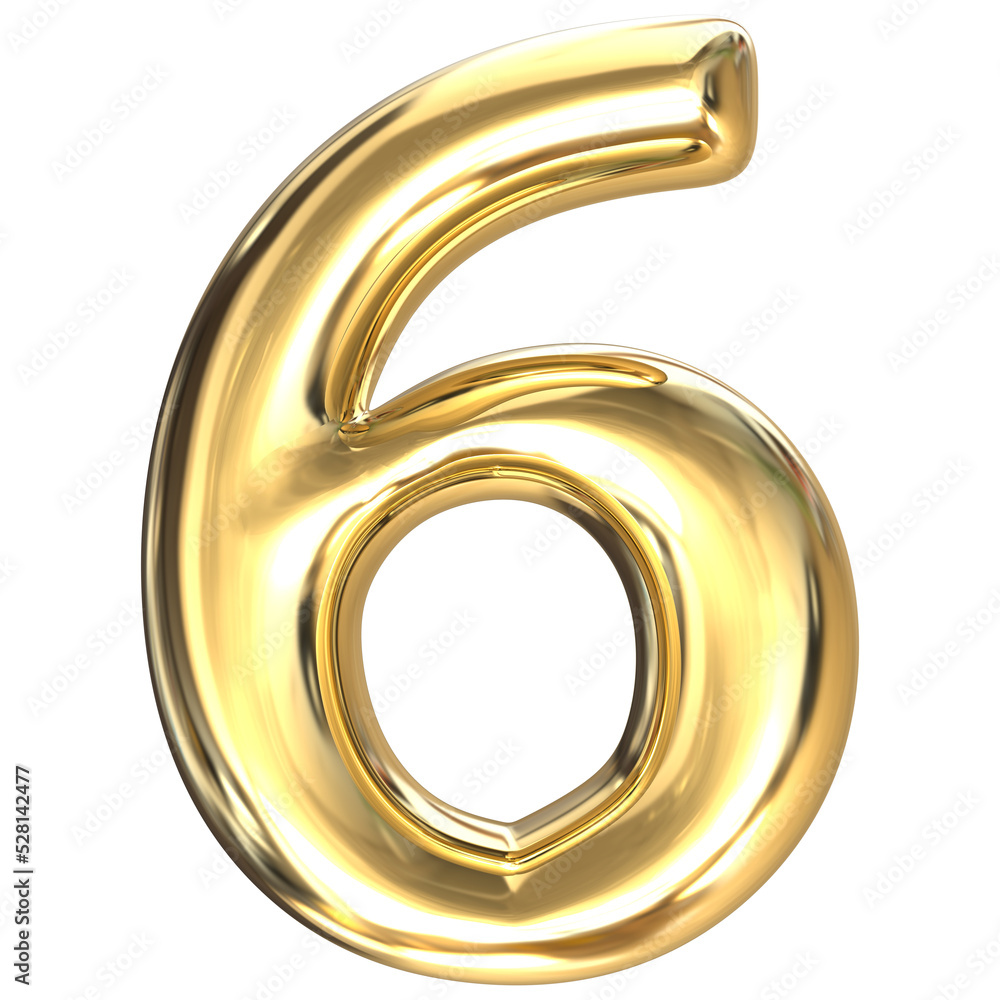 3d golden 6 percent symbol 3d golden 6 percent symbol