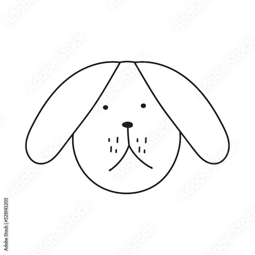 Doodle-style dog with dangling ears