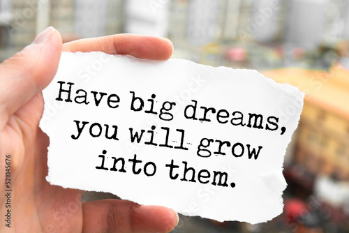 Wallpaper Mural Have big dreams, you will grow into them. Torontodigital.ca