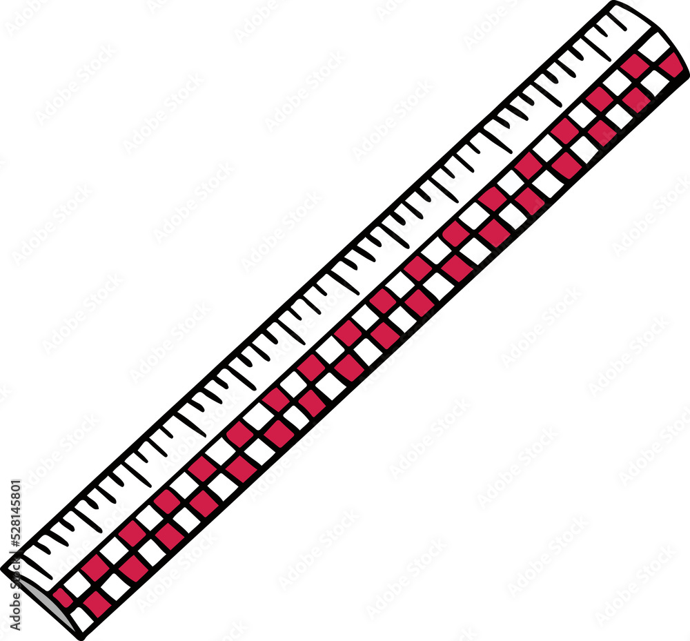 Fototapeta premium Ruler School Stationery Illustration 