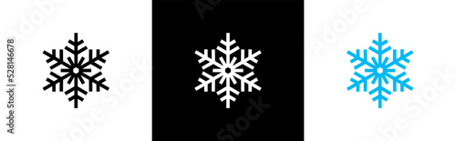 Snowflakes icon. Snow symbol. ice signs, vector illustration