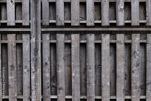 日本家屋の板塀のパターン