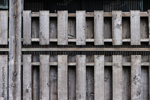 日本家屋の板塀のパターン