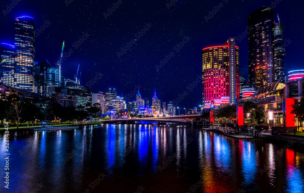 Obraz premium Melbourne at night