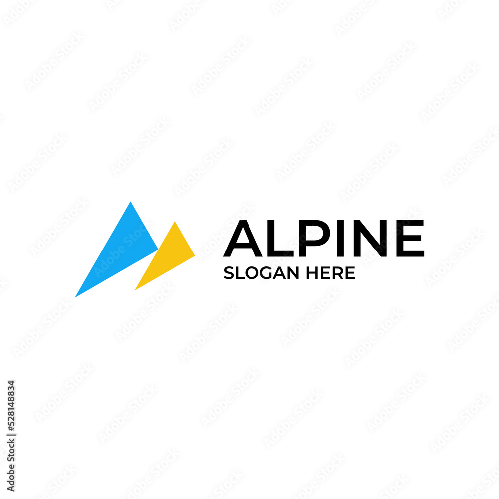 simple abstract mountain logo design simple abstract mountain logo design