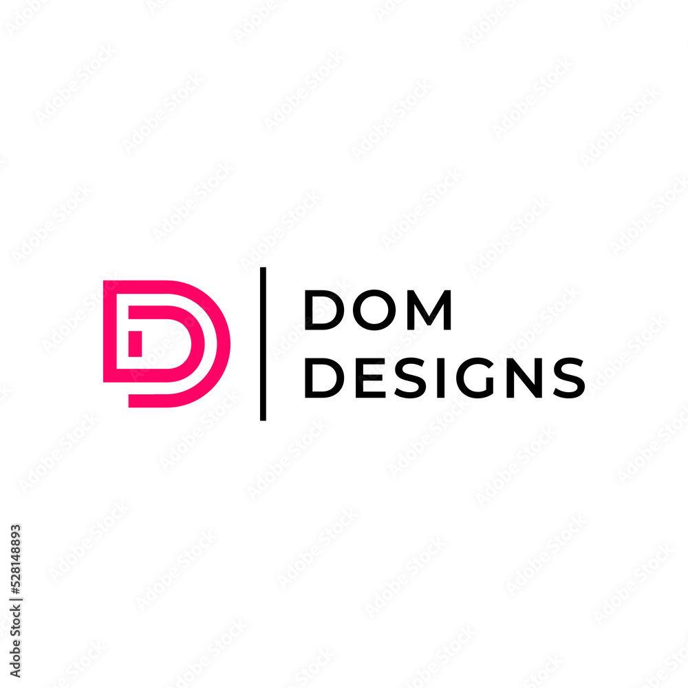 monogram letter double D logo monogram letter double D logo