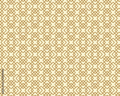 Pattern with thin lines and scrolls on white background. Monochrome abstract floral linear texture. Seamless ornamental design. design for swatches  fabric  and wrapping in Arabic style.