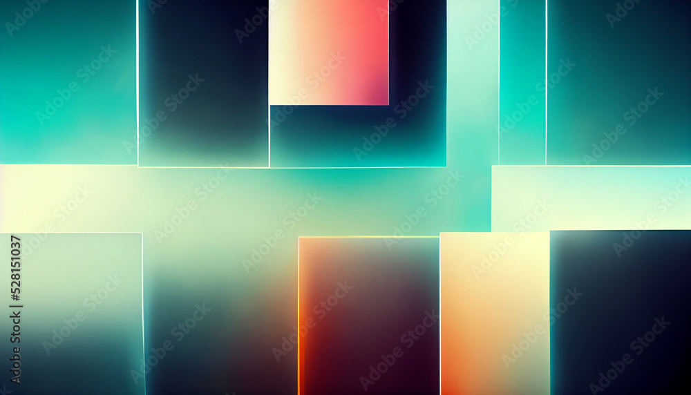Abstract and colorful shiny squares background design